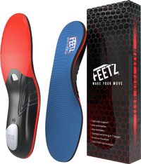 Feetz® 'ProSole' Hielspoor Zooltjes - Medische Inlegzolen voor Hielspoor, Fasciitis Plantaris & Platvoeten - Man & Vrouw - Ontworpen door Podotherapeuten - Maat 37-38