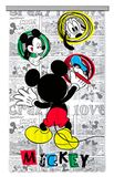 AG Design Disney Mickey Mouse Kinderkamergordijn/gordijn, 1-delig, stof, multicolor, 140 x 245 cm