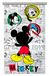 AG Design Disney Mickey Mouse Kinderkamergordijn/gordijn, 1-delig, stof, multicolor, 140 x 245 cm