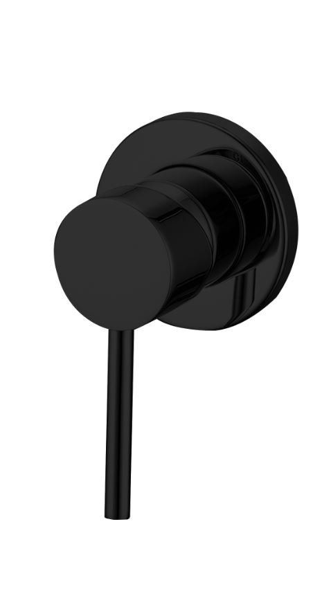 Morana Inbouw Omstelkraan Warm/Koud Mat Zwart - Messing - 8719323062894