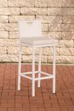 CLP Mari - Tabouret de bar - Polyrotin blanc cassé blanc