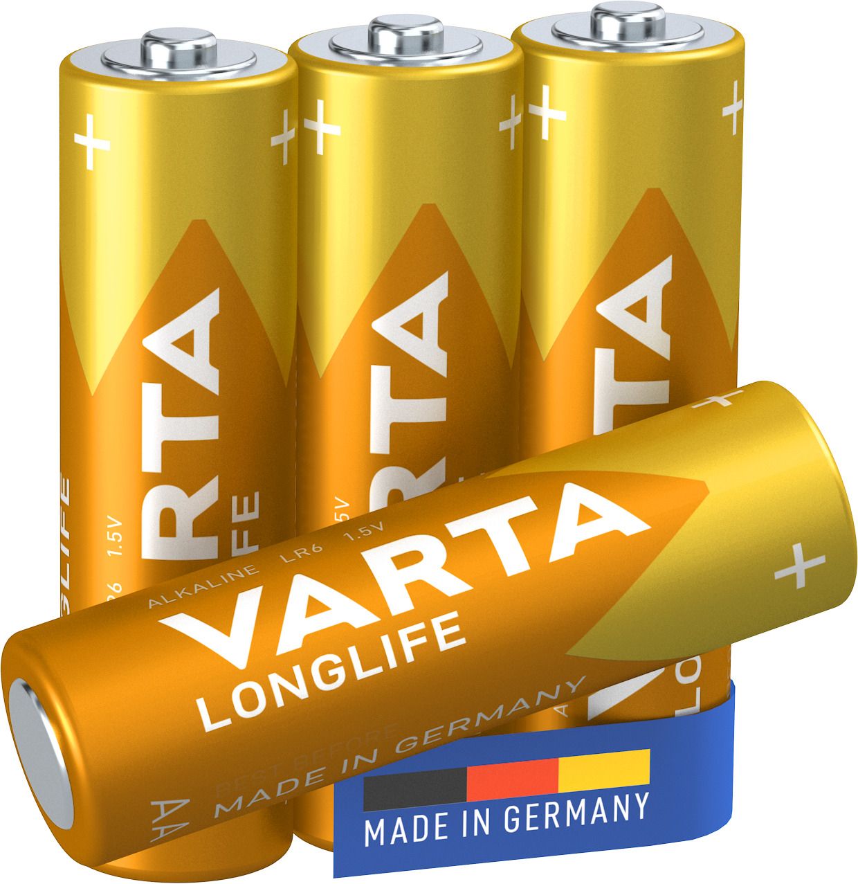 Varta Longlife Extra AA Batterijen - 4 stuks - 2800 mAh