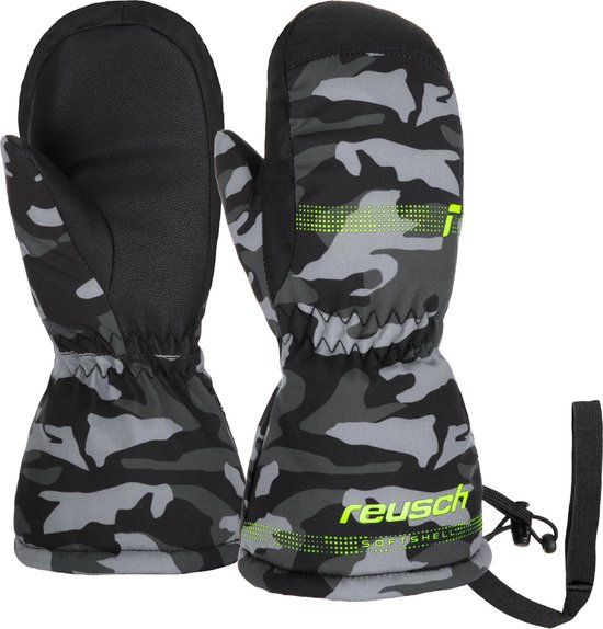 Reusch Skihandschoenen Maxi R-TEX® XT MITTEN - Unisex - Grijs-zwart - Maat 4