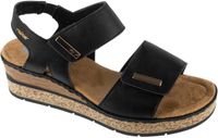 Rieker Dames Sandaal - 63781-00 Zwart - Maat 43