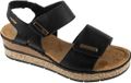 Rieker Dames Sandaal - 63781-00 Zwart - Maat 43