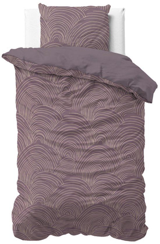 Sleeptime Pure Dekbedovertrek - 140 x 200/220 cm - 100% Katoen - Paars