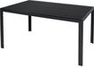 INDA-Exclusiv Aluminium tuintafel, niet van hout, eettafel, antraciet/zwart, 150x80 cm