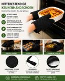 Chefstore.nl MasterClass Naadloze Siliconen Ovenhandschoen Rood