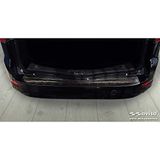Zwart Avisa Zwart RVS Achterbumperprotector passend voor Ford Mondeo IV Wagon Facelift 2010-2014 'Ribs'