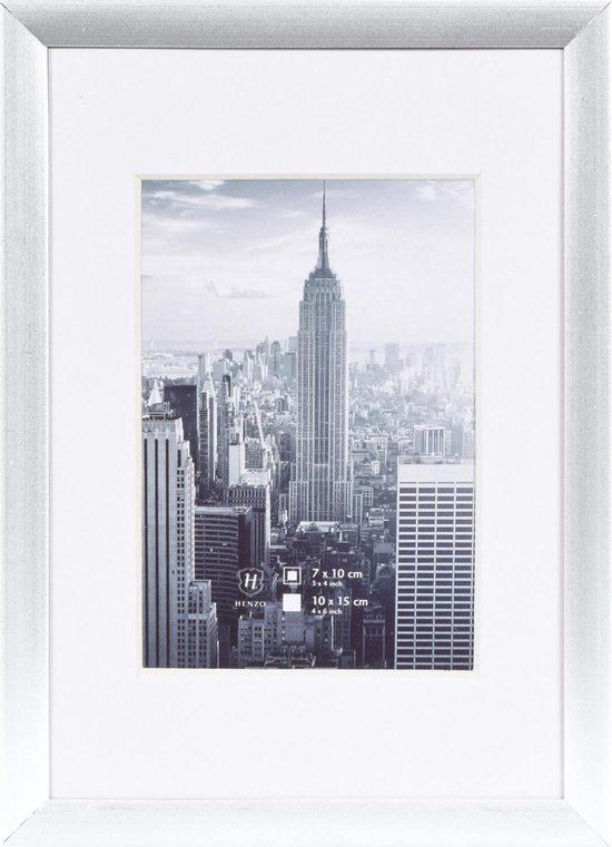 Henzo Manhattan Fotolijst - 10x15 cm - Zilver - Aluminium