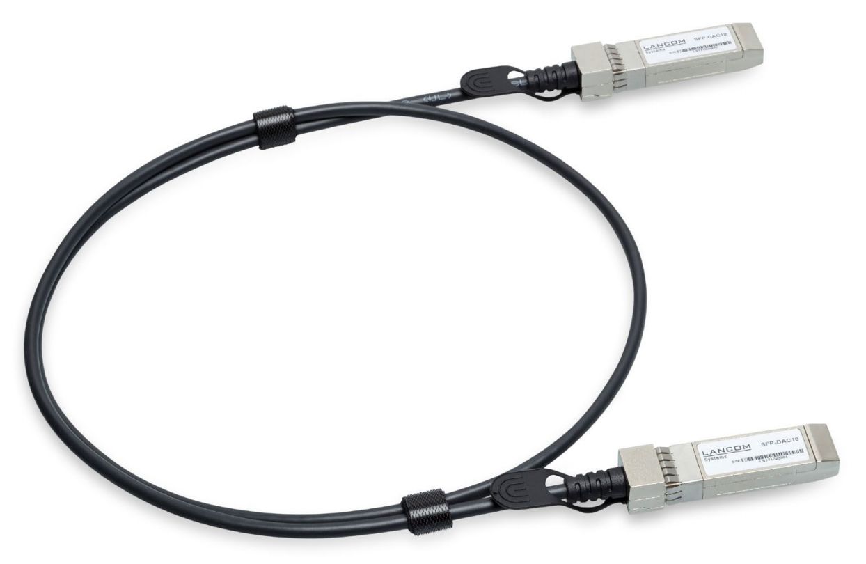 Lancom Systems SFP-DAC10-3M Direct Attach Cable - 3m - SFP - Zwart