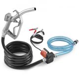 VEVOR Dieselpomp, 12 V DC, 5 GPM, 1/7 pk, stookoliepomp met automatische uitschakeling van het pistool, overvulpomp, lange inlaat- en uitlaatslang voor benzine, diesel, kerosine, methanolmengsels