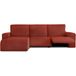 ECOMMERC3 Bankhoes voor chaise longue, kort hoekdeel links, met ontspanning, chaise longue, bi-elastisch, ademend en eenvoudig aan te brengen, met schuimstoffen en elastieken banden
