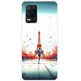Realme Bedrukt siliconen hoesje compatibel met Realme 8 5G, Realme V13 5G Jeux olympiques
