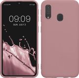 kwmobile telefoonhoesje geschikt voor Samsung Galaxy A40 - Hoesje voor smartphone - Back cover in oudroze