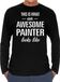 Bellatio Decorations Awesome Painter - geweldige schilder cadeau shirt long sleeve zwart heren - beroepen shirts / verjaardag cadeau L