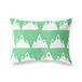 BonaMaison Petrol Groen-Wit Decoratieve Kussensloop, Kussenhoezen Bank, Decoratieve Kussenhoesjes, Kussensloop; Sofa, Slaapkamer, Kantoor, Auto 45x60 Cm - Ontworpen en vervaardigd in Turkije