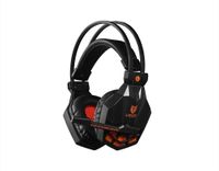 Liocat Gaming-hoofdtelefoon in zwart, met microfoon, 3,5 mm aansluiting en verstelbare hoofdband