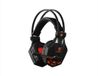 Liocat Gaming-hoofdtelefoon in zwart, met microfoon, 3,5 mm aansluiting en verstelbare hoofdband