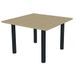 Quadrifoglio Vergadertafel met vierkant blad 110x110 cm