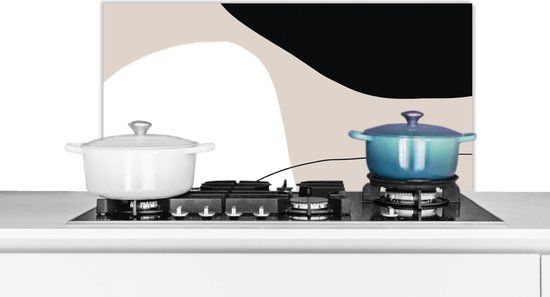 KitchenYeah Spatscherm keuken - Abstract - Design - Vormen - 80x40 cm - Aluminium