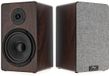 AVCOM 6 Bookshelf Speaker Pair, Walnut