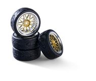 Carson 500900181 1:10 Y-Design wielset (4) goud/chroom