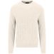 Fynch-Hatton Casual Fit Pull en maille col rond Blanc Neige, Pull en maille torsadée