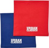 Urban Classics Logo tube scarf Sjaal Kinderen Blauw/Rood