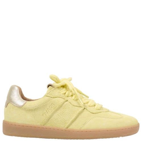 DWRS Poona suède sneakers lichtgeel