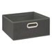 5five Opbergmand/kastmand 14 liter donkergrijs linnen 31 x 31 x 15 cm