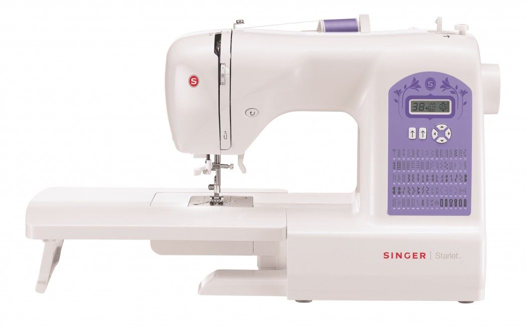 Singer Starlet 6680 Naaimachine - 80 Stitches - LED Display - Purple/White