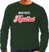 Bellatio Decorations Mijn foute Kersttrui in sierlijke letters - groen - heren - Kerst sweater / Kerst outfit M