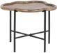 Item International Bijzettafel Cloud - 60 x 50 x 47 cm - organisch mangohout - zwart ijzeren frame