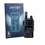 Savvies - Screenprotector voor Yaesu FTA-250 - Folie Beschermfolie transparant 6 Stuks