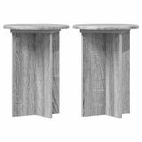 vidaXL Plantenstandaard 2 stuks Grijs Sonoma Bewerkt Hout 40 cm