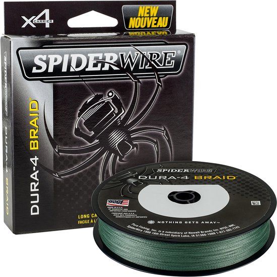 Spiderwire Dura4 Braid - Gevlochten Vislijn - 300m - Groen - 0.12mm - 10.5kg - Roofvis