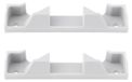 Velux Plaque de fermeture pour fenêtre de toit - Plastique - Gris - 2 pièces