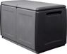 vidaXL Tuinbox 230 l 96x53x57 cm donkergrijs en zwart