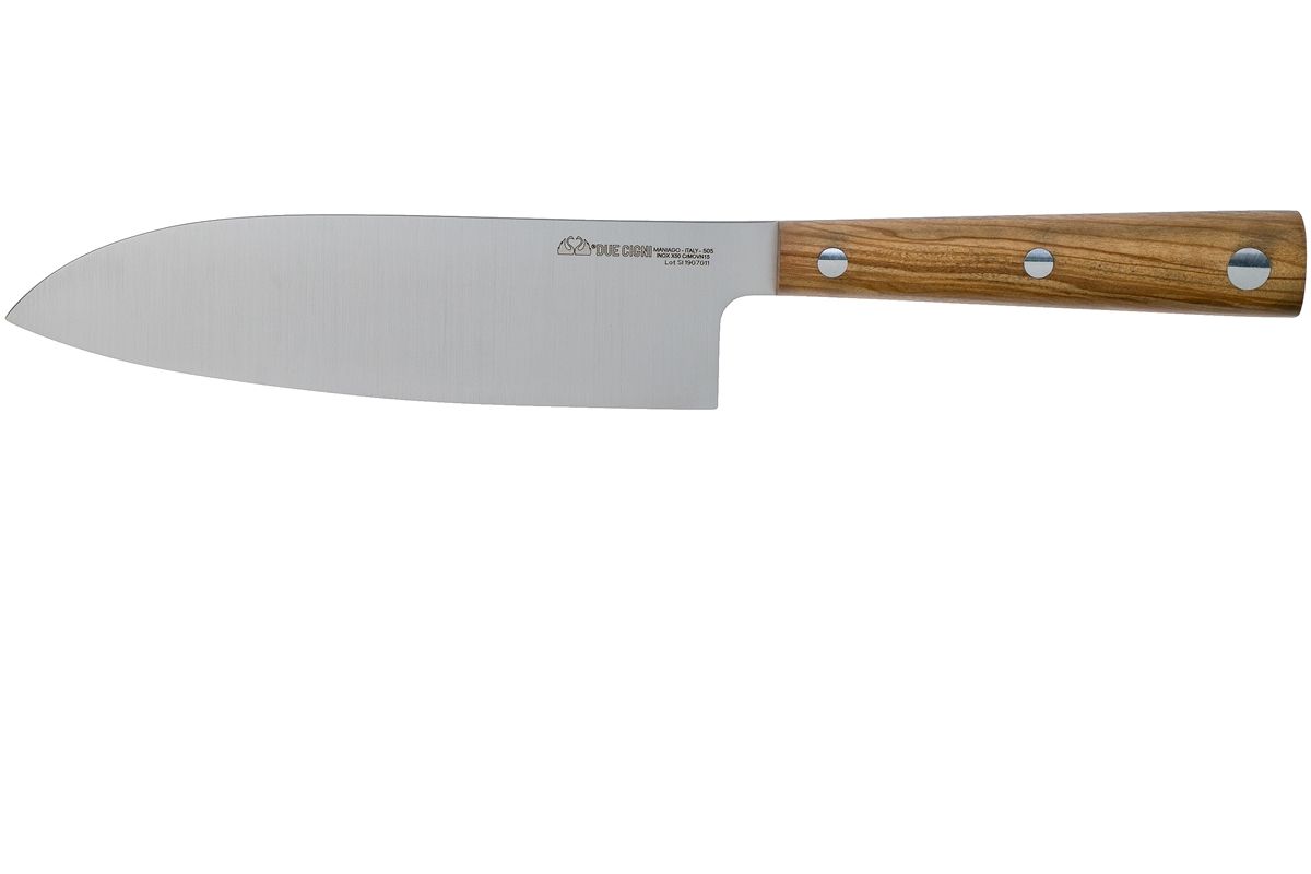 Due Cigni Hakucho santoku 16,5 cm, olijfhout - 8053675908272