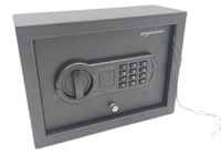 Amazon Basics – Veilig, klein, slank, voor bureaulade, met programmeerbaar elektronisch toetsenveld, zwart, 30 cm B x 21,8 cm D x 11,2 cm H