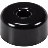 Häfele Patins de meubles Orlita à visser Pied coulissant Ø 45 mm, patin noir 50 x 25 mm