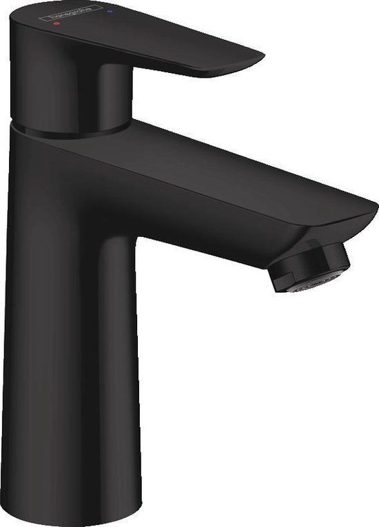 Hansgrohe Talis E ééngreeps wastafelmengkraan 110 met trekwaste mat zwart