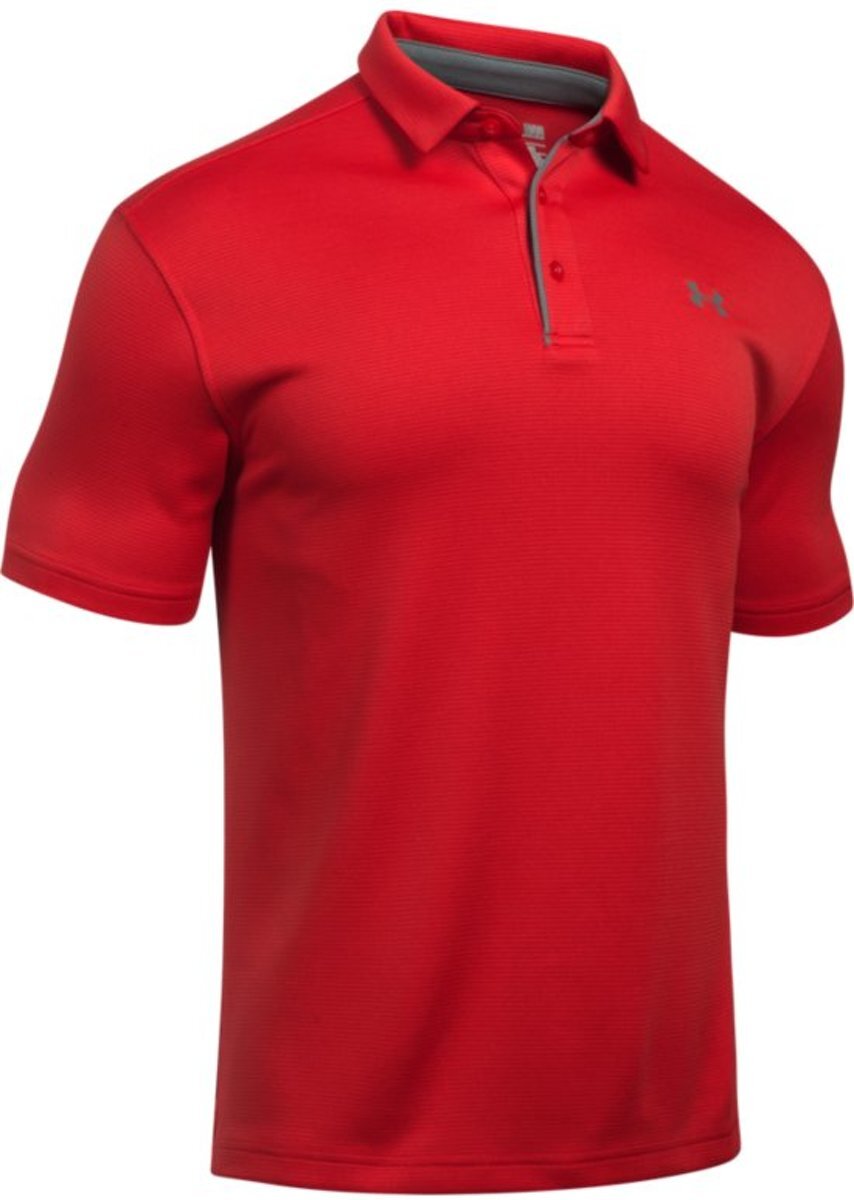 Under Armour Tech Polo Sportshirt Heren Maat S Rood