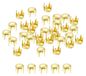 160 boutons ronds en cuivre, couleur or, 3,5 mm, laiton, pour projets de bricolage