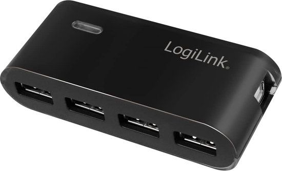 LogiLink UA0085 USB Hub - Zwart