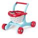 Chicco Robuuste 2-in-1 eerste stapwagen met wielen, eerste stapjes voor kinderen, rollenspel, uitgaven en vormen, met poppenzitje, creatief spel, bevat 3 vruchten, eerste stappen, 9-24 maanden