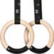 Anneaux de gymnastique en bois (28 mm) pour Calisthenics