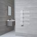 Hudson Reed Tika Sèche-serviettes en Aluminium - Blanc | 80cm x 50cm