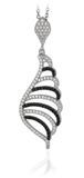 Orphelia dameshanger met ketting 925 zilver gerhodineerd zirkonia meerkleurig briljant geslepen - ZH-4839